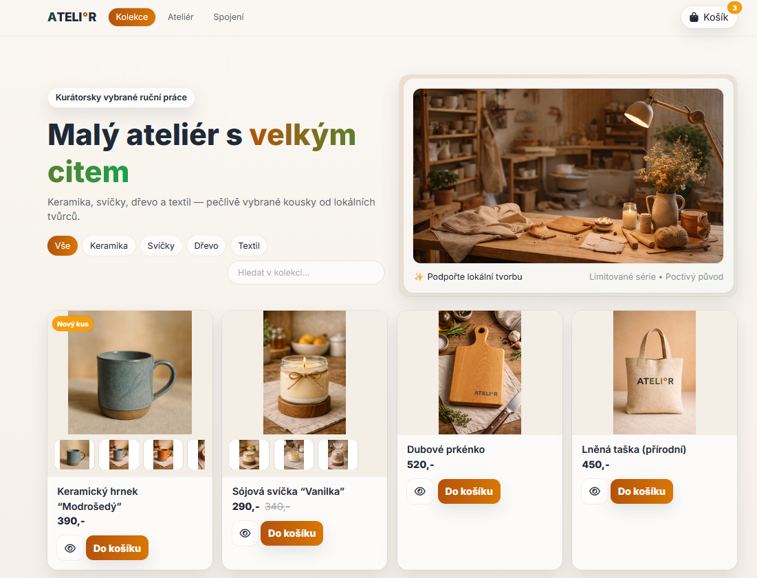 E-shop UI sample